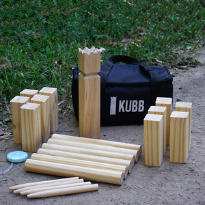 Bằng Gỗ Kubb Sân Ném Kubb Trò Chơi Thiết Lập Với Túi Bãi Cỏ Bằng Gỗ Kubb Sân Ném Kubb Trò Chơi Thiết Lập - Product Image 2