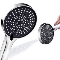 Pistolet de douche mural multifonctionnel à six fonctions, design moderne et épuré, pour salle de bain domestique, ensemble de douche pressurisé