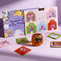 Bolsitas de Té con Forma de Corazón y Flor, Biodegradables PLA, 10 Unidades, Set de Regalo, Marca Privada, Venta al por Mayor, Personalizables de Fábrica, Stock en EE. UU.