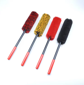 Cepillo limpiador de ruedas de lana para detalles de automóviles Cepillo para neumáticos de ruedas de microfibra - Product Image 6
