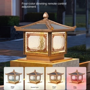 เสาไฟสวนพลังงานแสงอาทิตย์ LED IP65กันน้ำฐาน E27เสาพลาสติกกลางแจ้งเสาสำหรับตกแต่งประตูและภูมิทัศน์ - Product Image 6