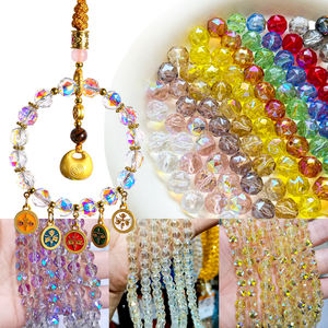 Perles en verre facettées AB transparentes d'Autriche, 8 mm et 10 mm, de plusieurs couleurs au choix, pour la fabrication de bijoux (vente en gros) - Product Image 1