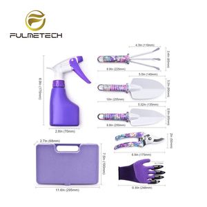 Conjunto de <span class=keywords><strong>herramientas</strong></span> de jardín para mujer, juego de 6 unidades, color morado, <span class=keywords><strong>oferta</strong></span> de <span class=keywords><strong>Amazon</strong></span> - Product Image 1