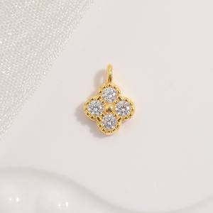 Liontin Daun Anggrek Perak Sterling 925, Penghubung Berbentuk Bunga untuk Pembuatan Perhiasan - Product Image 5