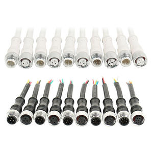 Kabel ekstensi tahan air untuk pria dan wanita, M16, kabel ekstensi tahan air LED 2 4 5 8 pin M12, konektor colokan tahan air - Product Image 5