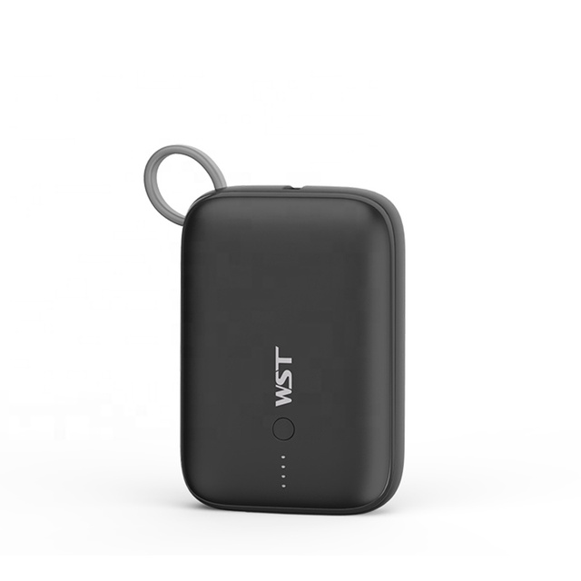 Portable Type-C 20W PD Fast Charge 10000mAh Power Bank with Built in Cable for Mobile Phone