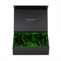 Boîtes cadeaux en papier rigide avec laminage mat, doublure en soie brillante et logo imprimé pour l'emballage de lingerie, de parfums et de cosmétiques de luxe