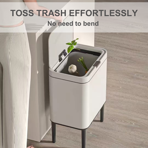صندوق قمامة من ELPHECO سعة 30 لتر مضاد للرائحة ومضاد للانزلاق بغطاء ناعم ومفتوح دلو تخزين قائم عند القدم لغرفة النوم والمطبخ - Product Image 4