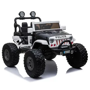 2021 bambini ride on car 2 sedili 4 ruote motrici più grande off road 12V bambini <span class=keywords><strong>auto</strong></span> della polizia elettrica con A distanza - Product Image 1