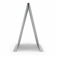 Support de signalisation pliable en métal OEM, format personnalisé, avec logo, pour affichage publicitaire extérieur