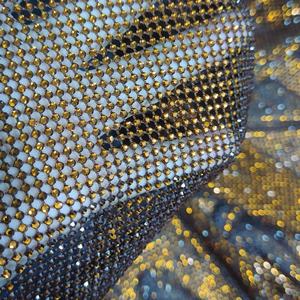 Tissu en micro-maille orné de cristaux de <span class=keywords><strong>café</strong></span> et de strass - Product Image 4