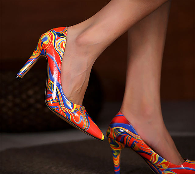 in High Heels Fashionable Luxurious Women's Shoes