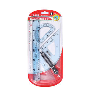 Foska <span class=keywords><strong>30cm</strong></span> nhựa linh hoạt hình học la bàn Cai Trị thiết lập cho các trường học Nguồn cung cấp - Product Image 1