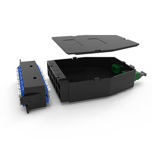 Adaptateur quadruple LC/UPC Module fibre optique OM4 multimode avec câble de sortie <span class=keywords><strong>Erika</strong></span> violet à 12/24 cœurs pour équipement à fibre optique FTTH - Product Image 2