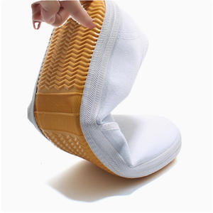 Zapatillas Blancas de Lona Unisex con Cordones, Color Sólido, Entresuela de PVC, Suela de Goma, para Baile, Ejercicio, Artes Marciales, Adultos - Product Image 4