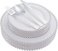 Assiettes en plastique jetables dorées à succès, épaisses, 40,5 cm, économiques, pour mariage, fête, cadeaux d'affaires, vente en gros, bureau