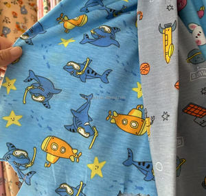 Một mặt đồng bằng Jersey bé spandex đàn hồi vải dệt kim tùy chỉnh bông T C L Y Cra in Giao hàng nhanh lâu năm - Product Image 3