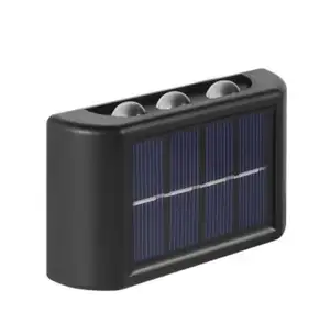 Led Solar Up Down Wandlampen Warm Wit Verlichten Outdoor Wandlampen Kleine Exterieur Licht Armatuur Waterdicht Voor Huis Veranda