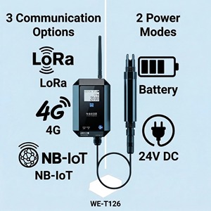 Medidor de Salinidad Inteligente para Piscifactorías con IoT, 0-70 PSU, Monitoreo Remoto por Aplicación, Inalámbrico, IP68, Sensor con Precisión de ±1.5% F.S. y Batería de 19000mAh - Product Image 4