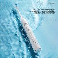 Brosse à dents électrique pour adulte, à poils souples, sonique automatique, stérilisation LED, gadget de nettoyage des dents, 42000 vibrations, plus de 50 jours d'autonomie