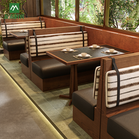 Canapés et tables en bois de style chinois personnalisés, de luxe et modernes, pour hôtels, restaurants et cafés.