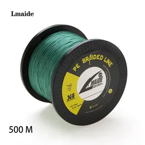 Lmaide 500m Portable 4 Strands Braided Wire Ligne De Peche Tresse Multifilament Carp Fishing For Fish Rope Cord Pe Fishing Lin