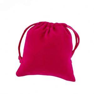 Bolsa de Terciopelo con Cordón para Cosméticos y Joyas, Bolsa de Regalo de Terciopelo de Doble Cara, Personalizable con Impresión de Logotipo - Product Image 6