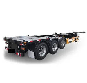 2024 New sales brand new 2 axle 3 axle 20ft 40ft 45ft container chassis skeleton semi trailer