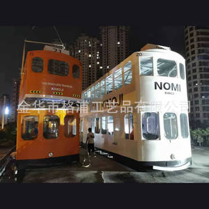 Custom 9M 12M Metal British Double Decker <b>Bus</b> For Mall Theme Park Mobile Boutique Hotel - Product Image 1