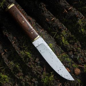 Cuchillo de Camping Vikingo SAZ ENTERPRISES, Acero con Alto Contenido de Carbono, Punta de Clip, Mango de Madera, 9 Pulgadas, No Ajustable, EDC, Regalo - Product Image 4