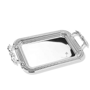 Platos de cena de boda de la <span class=keywords><strong>India</strong></span>, plato de servicio de acero inoxidable, bandeja de comida, precio de fábrica, superventas - Product Image 3