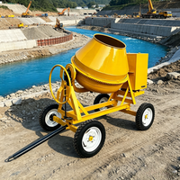 Malaxeur à béton compact diesel/essence avec roues, directement de l'usine