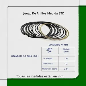 Juego de Anillos Std Grand I10 1.2 G4la 15/21 - Product Image 2