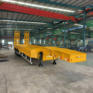 Semirremolque de Plataforma Baja HUAJUN de 20 pies, 40 pies, 50 pies, 53 pies, 2-5 Ejes, 50 Toneladas para Transporte - Product Image 3