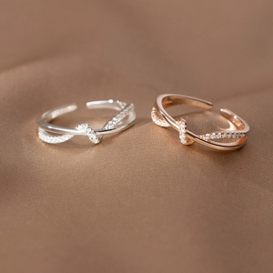 LT-469 Luxury Retro Design <strong>Cross</strong> <strong>Ring</strong> 925 Sterling <strong>Silver</strong> with Zircon Open Index Finger <strong>Ring</strong> for Women - Product Image 2