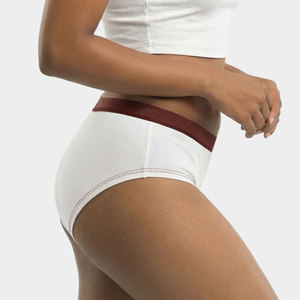 Culotte taille haute unie pour femme, confortable, tricotée, écologique, respirante, sans couture, pour adultes - Product Image 4