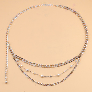 Chaîne de corps multicouche pour femme avec perles, accessoire de taille pour robe, usage quotidien - Product Image 3