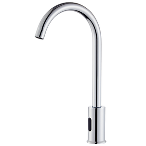 Robinet de lavabo automatique sans contact à capteur, double poignée, monotrou, en laiton, pour salle de sport, vente en gros - Product Image 1