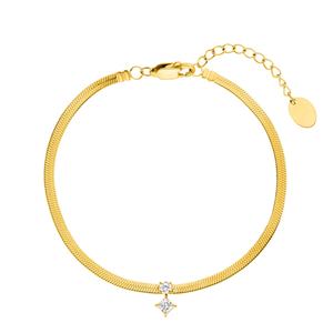 Bracelet en acier inoxydable véritable avec perles argentées pour femme, bijou tendance en chaîne, idée cadeau pour fiançailles ou anniversaire - Product Image 3