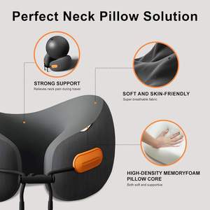 Customizable Color Premium Travel Neck Pillow Soft Plush Surface Superior Craft For Travel Rest Relax - Product Image 6