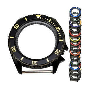 Boîtier de montre en acier inoxydable noir, 42mm, pour NH35/NH35A/NH36, dureté élevée, verre minerai, SKX007 - Product Image 1