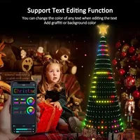 Weihnachtsbaum-Stern DC Smart RGB-Licht Fernbedienung Timer Musik-Synchronisation Bluetooth App-gesteuerte Feiertagsbeleuchtung