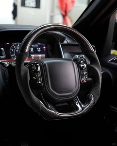 Volante di Lusso in Fibra di Carbonio e Pelle per Land Rover Range Rover Sport A3 Camry A4 <span class=keywords><strong>Serie</strong></span> 4 Golf Classe C - Product Image 3