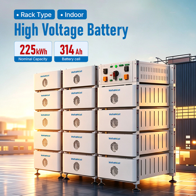VoltaNest 257kWh 241kWh 200KWH 100KWH Scalable High Voltage Stackable LiFePO4 Battery BESS C&I Solar Energy Storage
