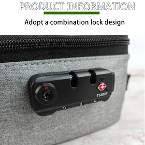 Geur Proof Case Travel Carbon Eva Storage Case Geur Proof Bag Met Slot