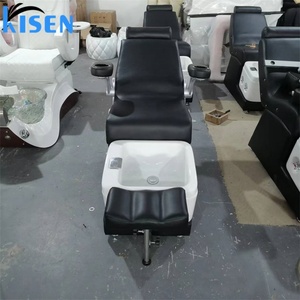 Kisen Vente en gros de fauteuils de pédicure électriques inclinables en cuir de haute qualité, personnalisables en noir, blanc, marron, rouge, or, rose, pour homme - Product Image 3