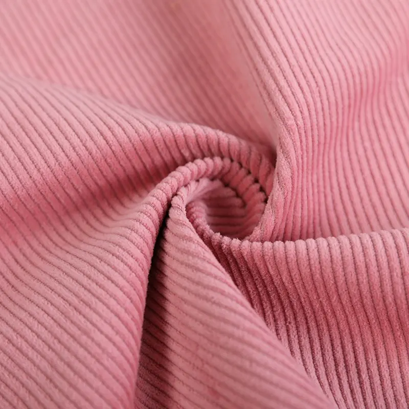 New Design Solid Color Pure Cotton Fabric Durable Woven Corduroy Cotton Fabric Textile Bedding Cotton Fabric