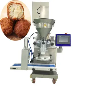 Fully Automatic Small Frozen Falafel Coxinha Ball Encrusting Production Machine for Kubba