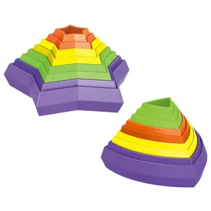 Stres giderici 3d sihirli yıldız oyuncak şekli Fidget oyun daire oyunu duyusal oyuncak çocuklar Spiral stereoskopik sihirli daire Fidget oyuncak