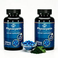 Vente en gros d'usine OEM : Poudre de Phycocyanine Pure Naturelle E6/E18/E25/E40, Comprimés et Capsules de Phycocyanine de Spiruline Bleue pour le Système Immunitaire 250mg